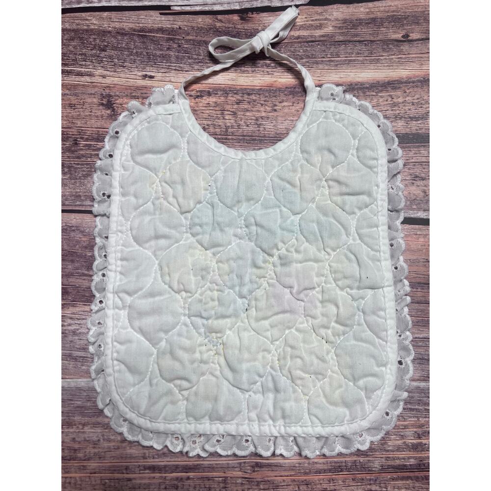 Handmade‎ Moon Stars Cross Stitch Bib - Picture 3 of 3